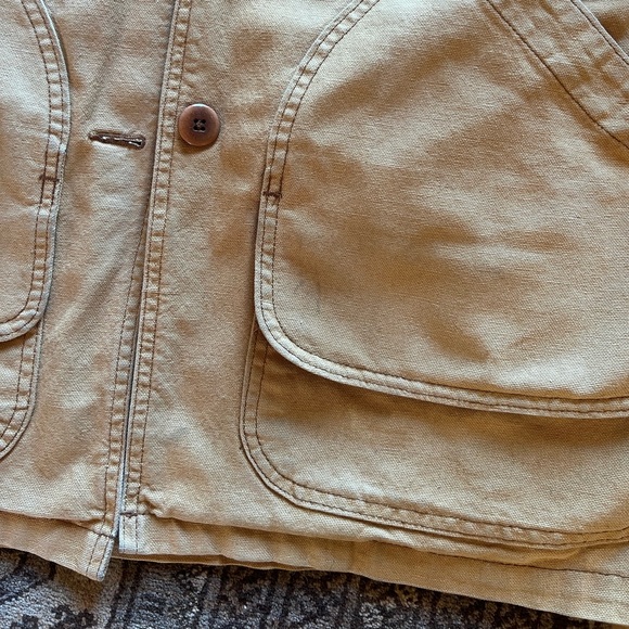 Women’s LL Bean Vintage Chore Barn Coat w/detachable quilted flannel lining - Picture 4 of 14